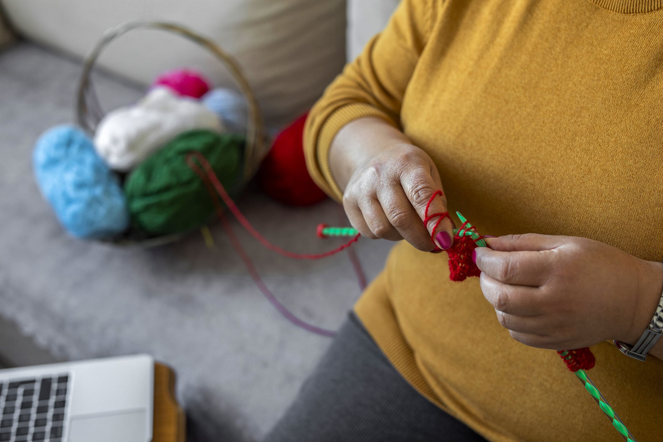 Knitting And Watching Tutorials